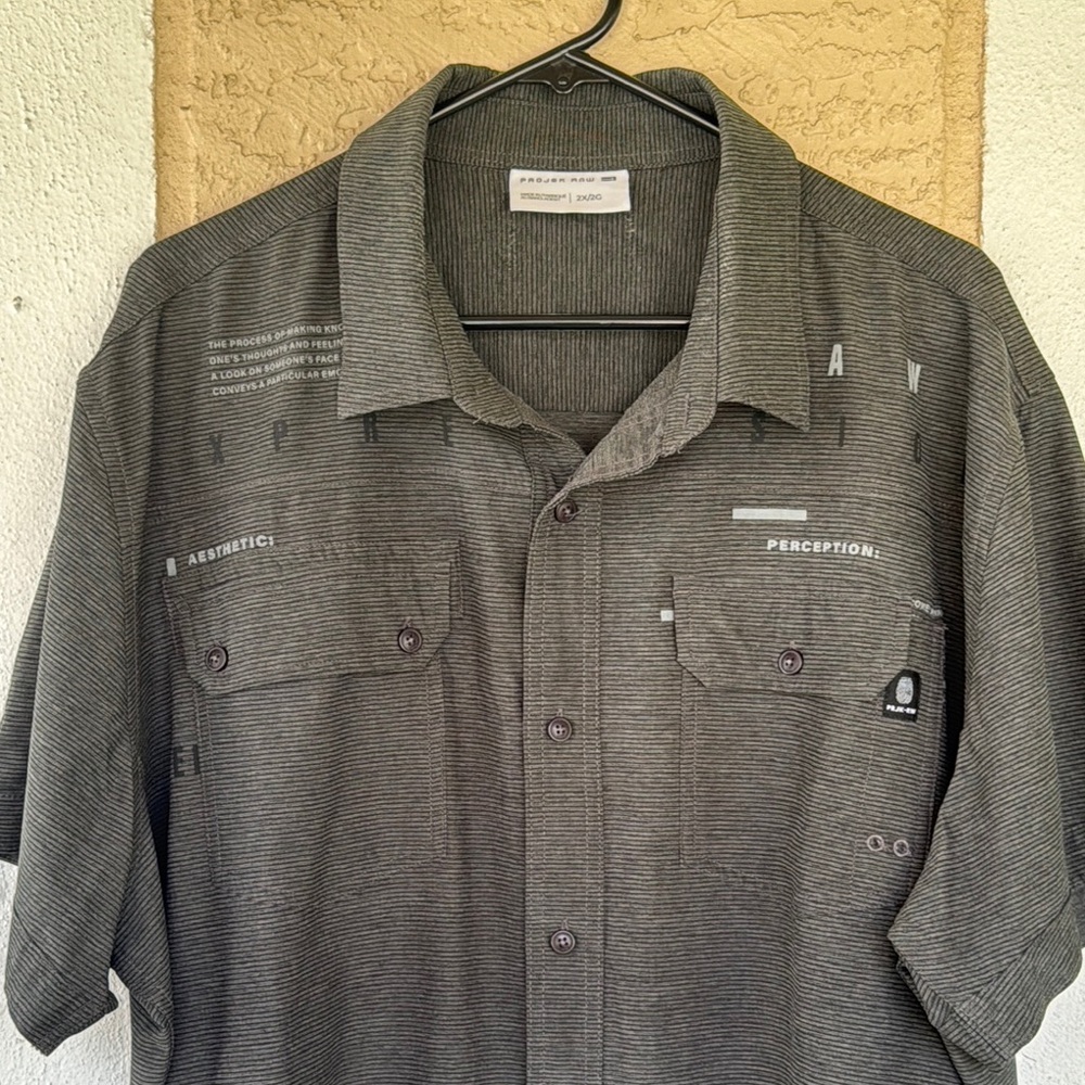 Projek Raw Gray Button-Up Shirt